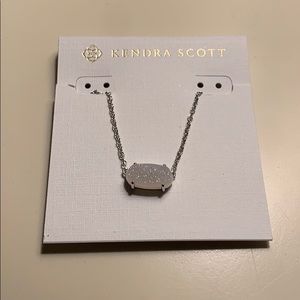 Kendra Scott Silver Drusty Necklace